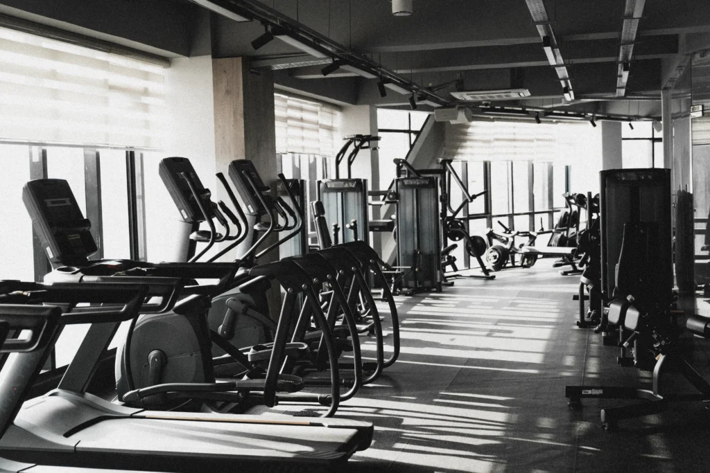 Gym with cardio machines